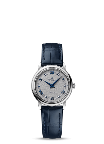 Omega De Ville Prestige Quartz 27.4 Stainless Steel / Vintage Grey Silk